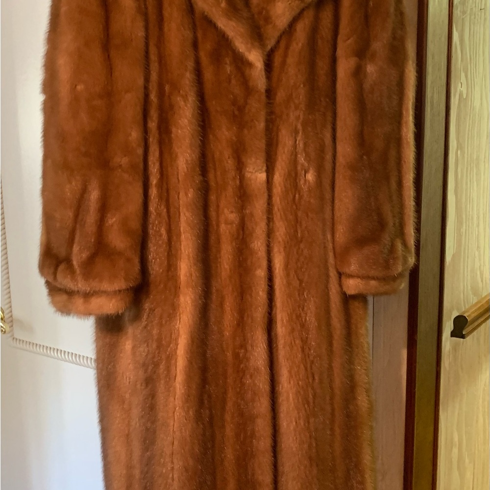 Mink coat— medium brown